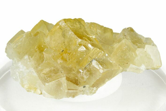 Gemmy Yellow Fluorite Cluster - Spain #327155